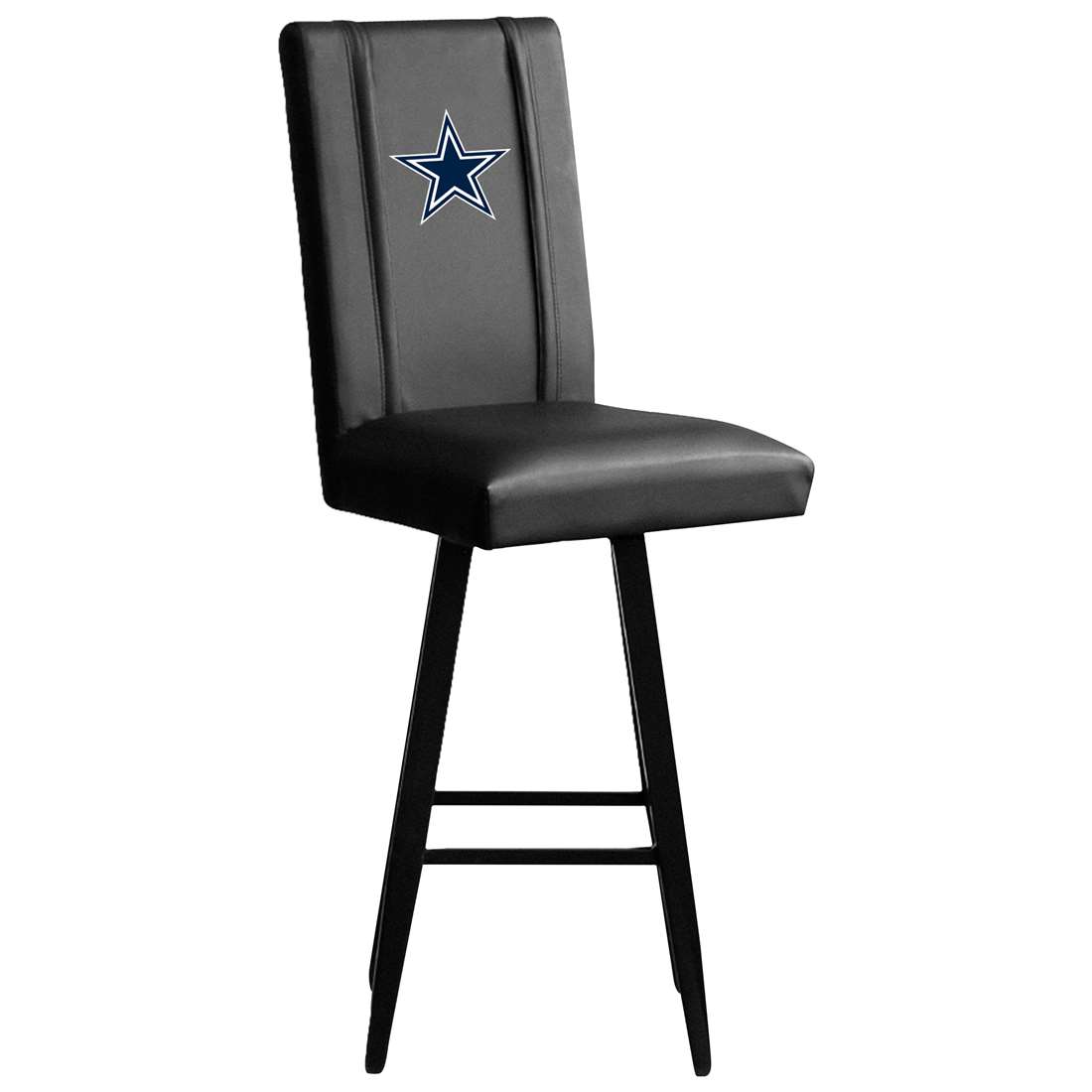 Dallas Cowboys Black Swivel Counter Stool For Sale