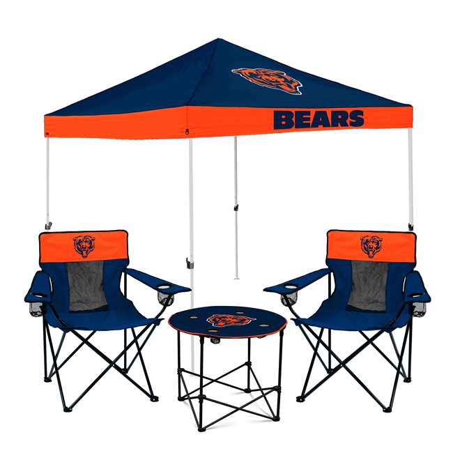 Chicago Bears Canopy Tailgate Bundle - Set Includes 9X9 Canopy, 2