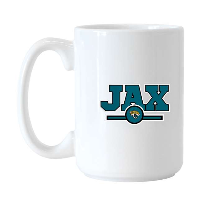 Logo Chair 615-C15M-2 15 oz NFL Jacksonville Jaguars Letterman Sublimated Mug