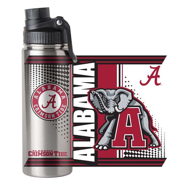 Alabama Crimson Tide 21oz. Twist Top Stainless Bottle