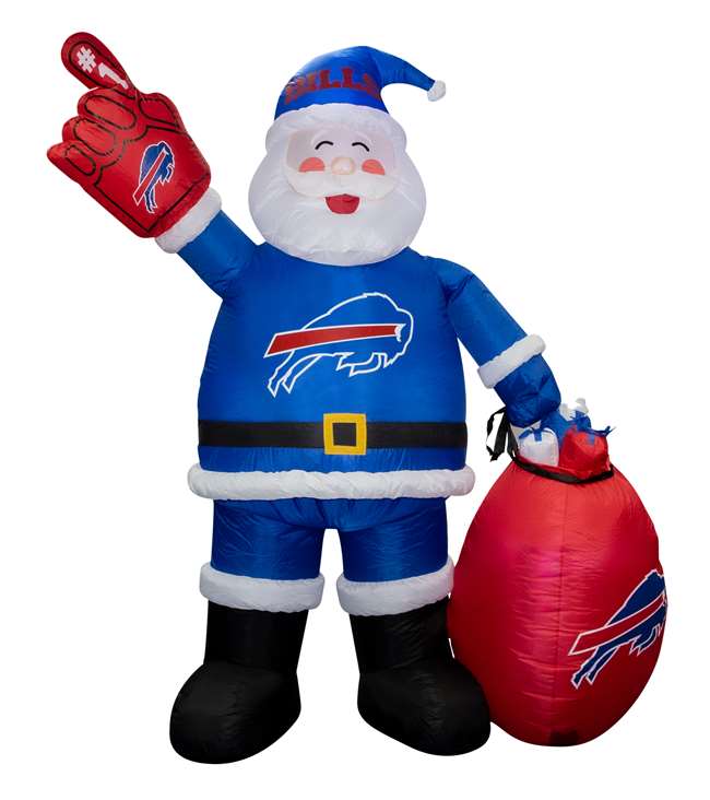 Buffalo Bills Inflatable Santa 7 Ft Tall