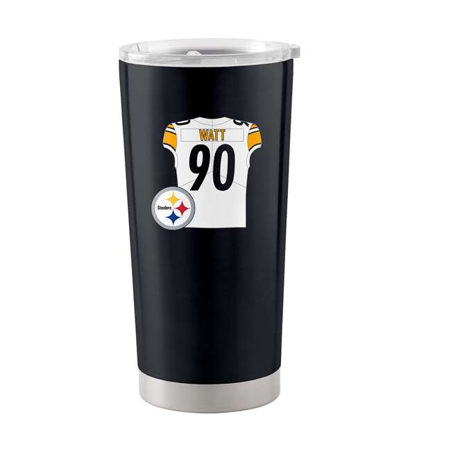 Pittsburgh Steelers 20oz Colorblock White Powder Coat Tumbler