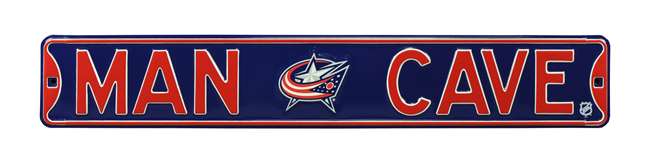 Columbus Blue Jackets Stinger - Round Slimline Lighted Wall Sign