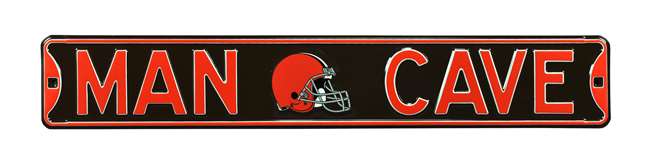 Authentic Street Signs 35078 Cleveland Browns Man Cave Street Sign, Steel