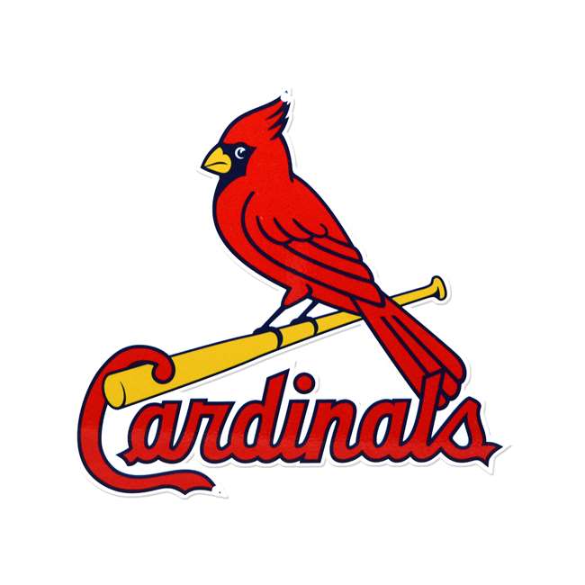 St Louis Cardinals Laser Cut Steel Logo Spirit Size-Vintage 2 Birds on Bat