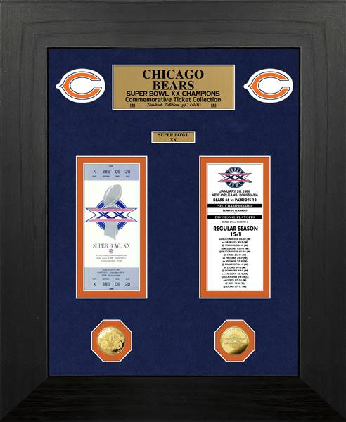 Highland Mint Walter Payton Impact Jersey Framed Photo