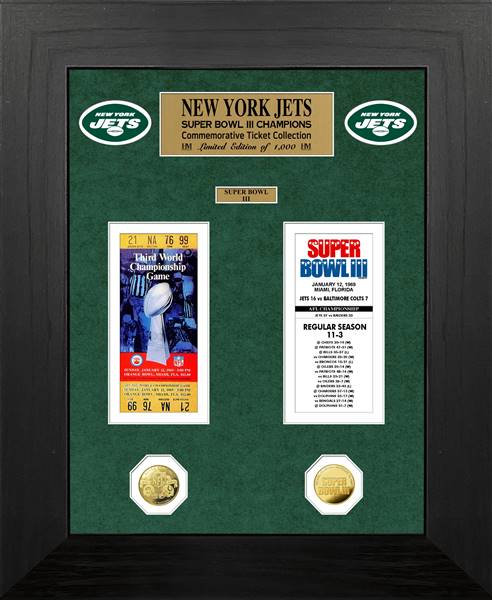 New York Jets Super Bowl Championship Ticket Collection