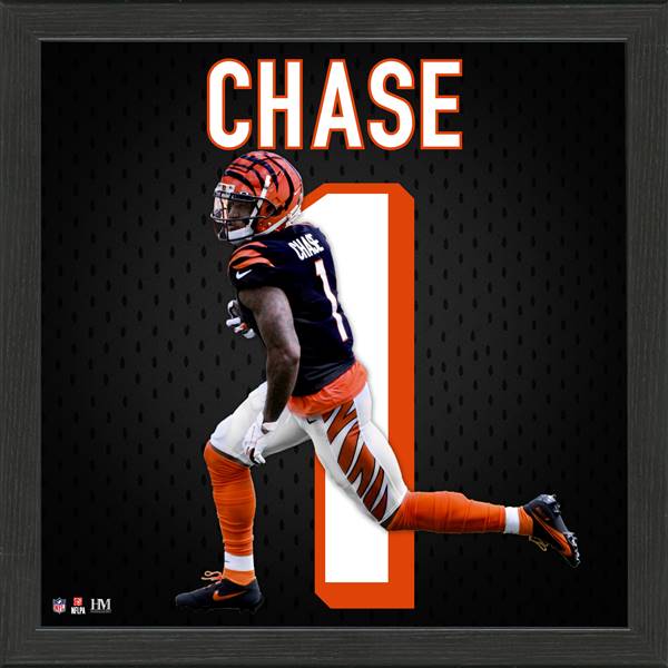 Highland Mint Joe Mixon Cincinnati Bengals 13 x Impact Jersey Frame