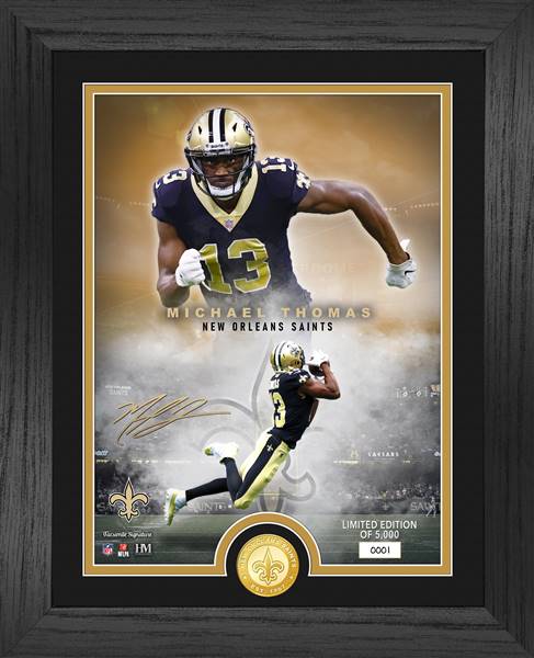 NFL Alvin Kamara (Saints) Player Coin in Framed Photo