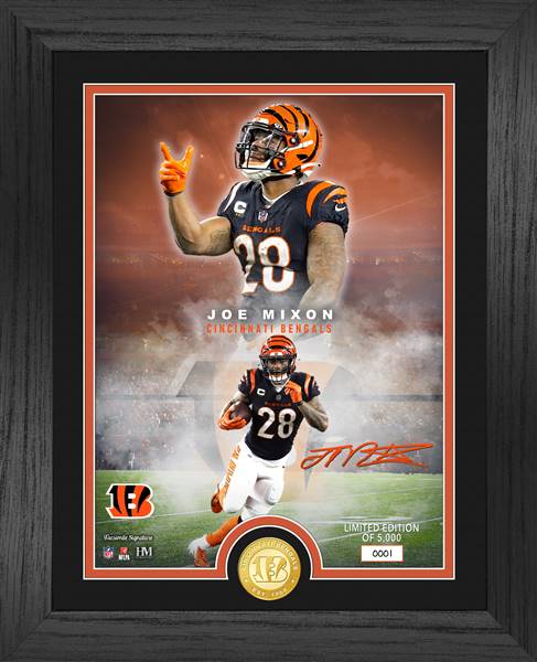 Cincinnati Bengals Joe Burrow Highland Mint 13'' x 13'' Impact Jersey  Framed Photo