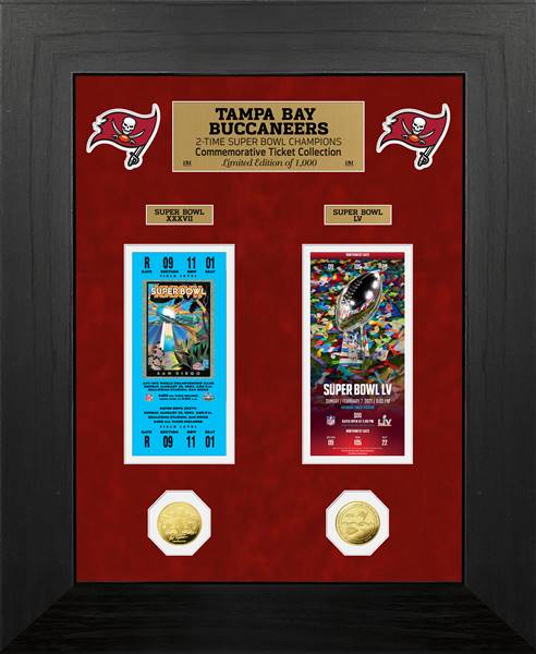 Tampa Bay Buccaneers 2-Time Super Bowl Champions Ticket Collection