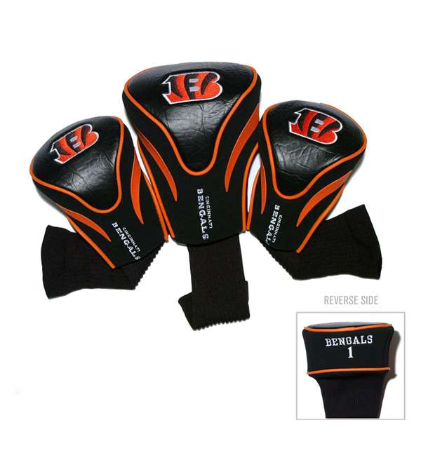 Team Golf NFL Contour Headcover 3 Pack | Cincinnati Bengals