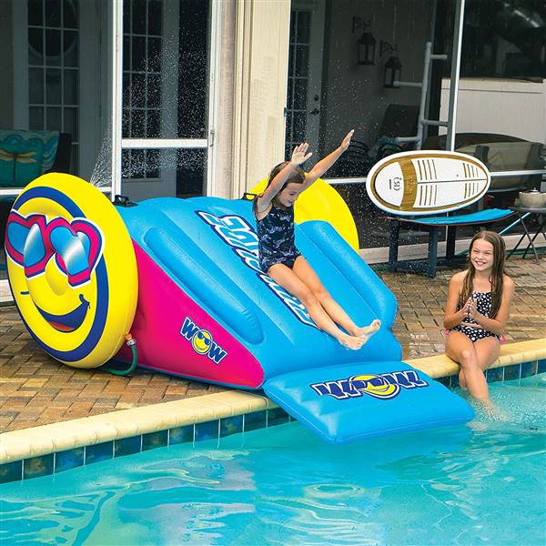 Wahu floating hot sale pool slide